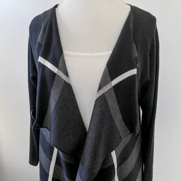 Angel Apparel - Asymmetrical Button Cardigan/Jacket - Picture 5 of 9